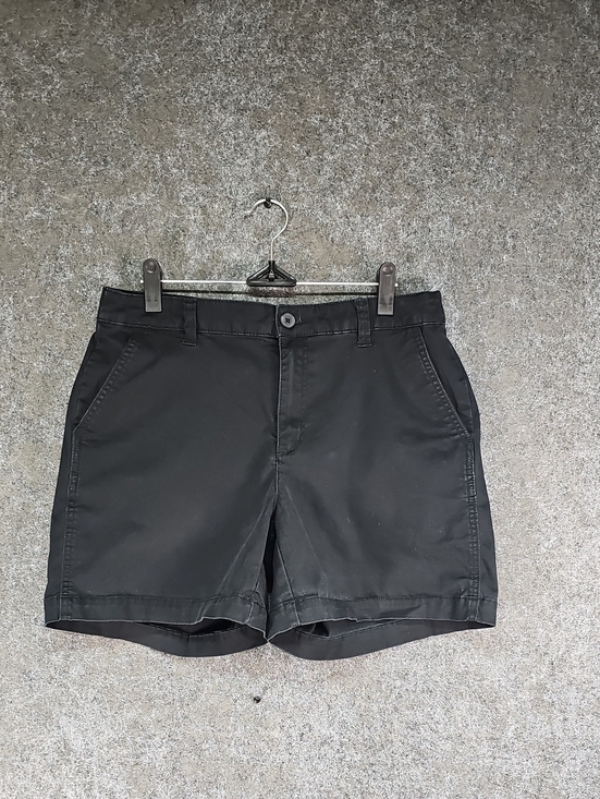 a new day Pants - a•new•day Stretch Twill Shorts, Cotton, Black, Size 8